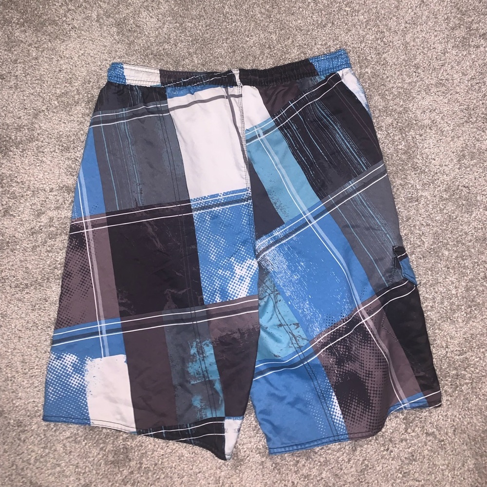 BurnSide Blue & Gray Swim Trunks size M - Picture 7 of 7